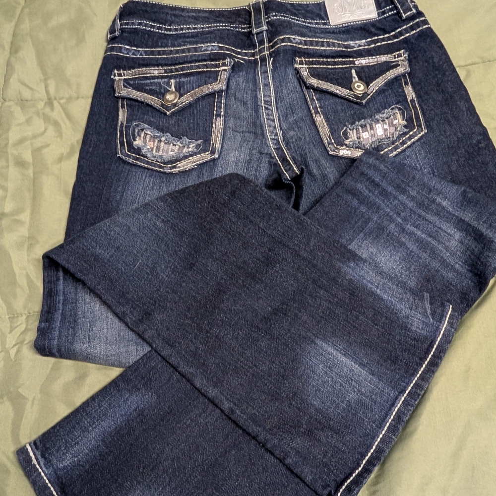 Maurices Dark Blue Boot Cut Jeans